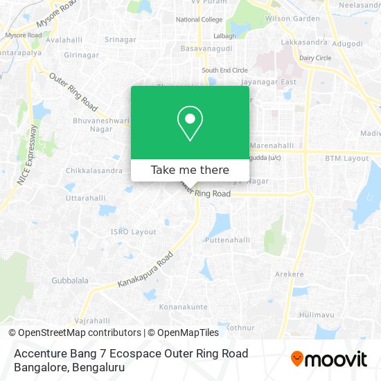 Accenture Bang 7 Ecospace Outer Ring Road Bangalore map