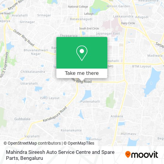 Mahindra Sireesh Auto Service Centre and Spare Parts map