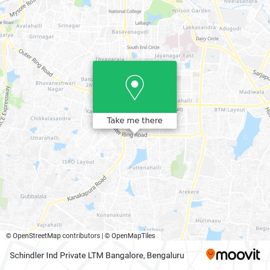 Schindler Ind Private LTM Bangalore map