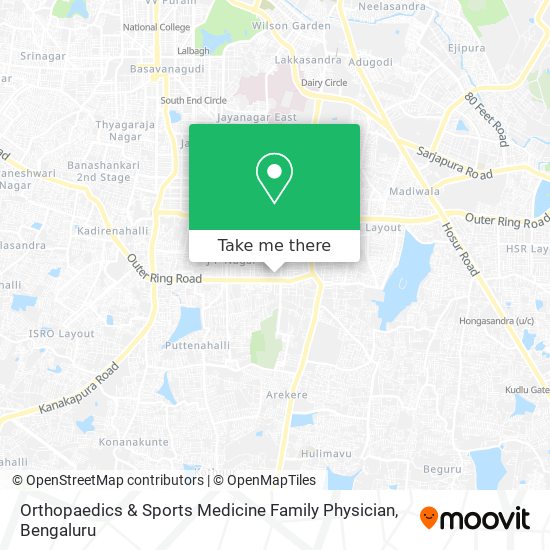 Orthopaedics & Sports Medicine Family Physician map