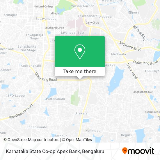 Karnataka State Co-op Apex Bank map