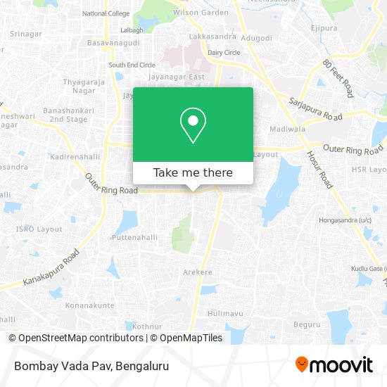 Bombay Vada Pav map