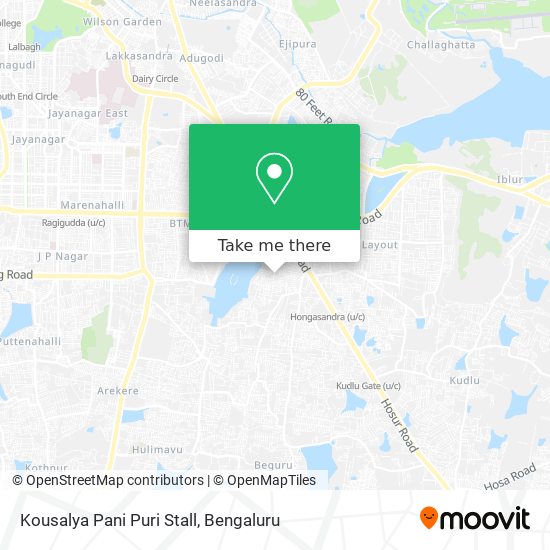 Kousalya Pani Puri Stall map