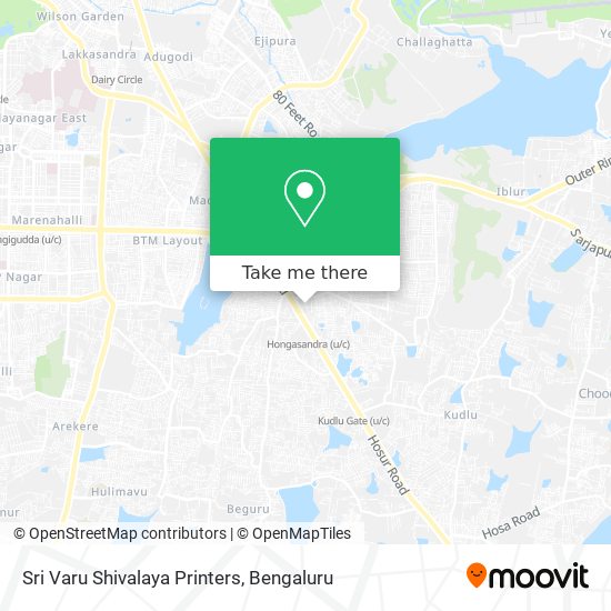 Sri Varu Shivalaya Printers map
