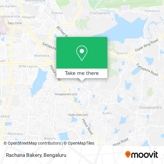 Rachana Bakery map