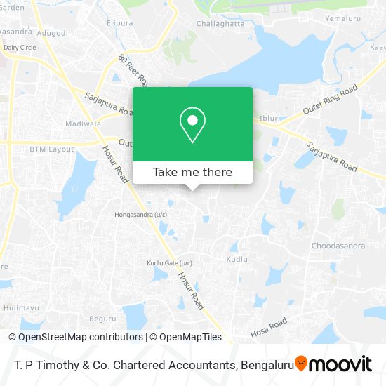 T. P Timothy & Co. Chartered Accountants map