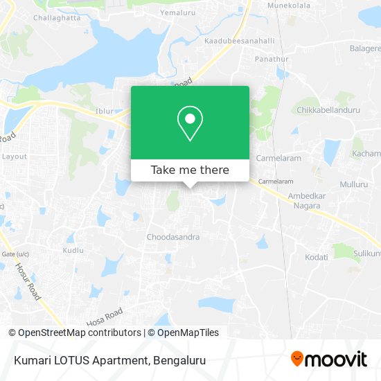 Kumari LOTUS Apartment map