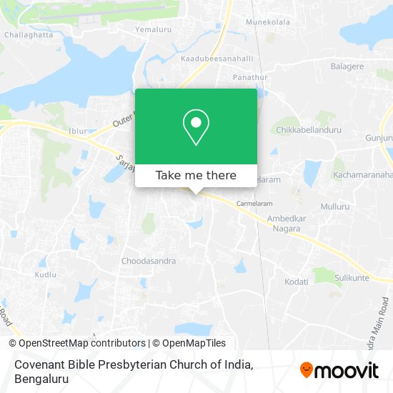 Covenant Bible Presbyterian Church of India map