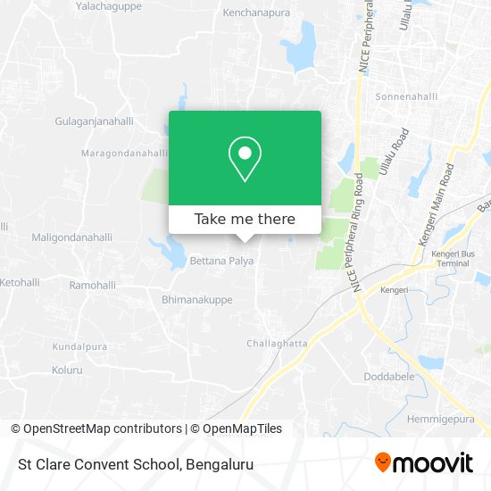 St Clare Convent School map