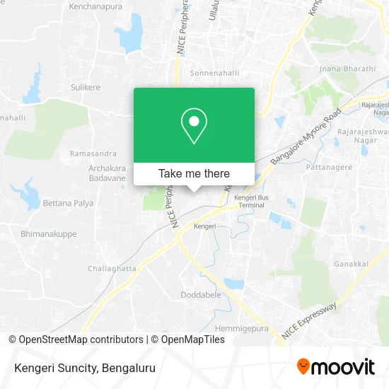 Kengeri Suncity map