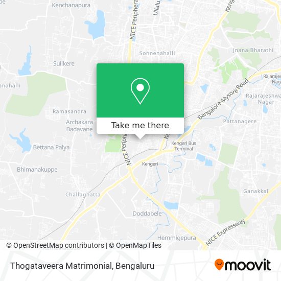 Thogataveera Matrimonial map