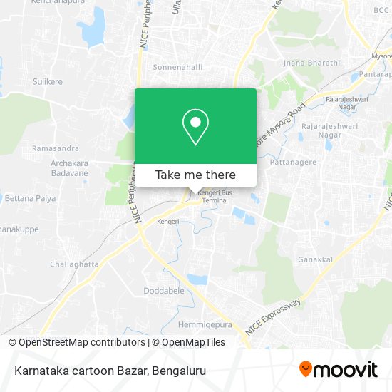 Karnataka cartoon Bazar map