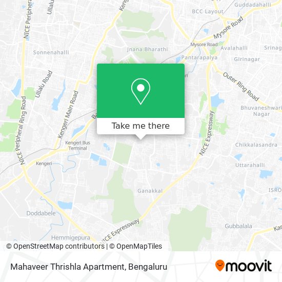 Mahaveer Thrishla Apartment map