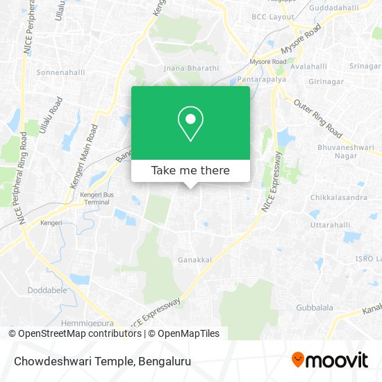 Chowdeshwari Temple map