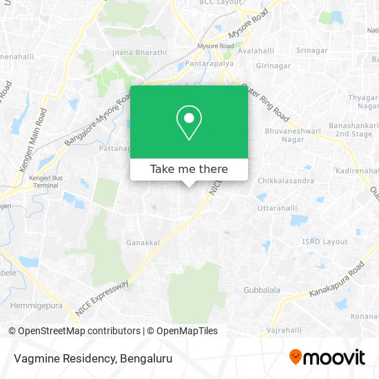 Vagmine Residency map