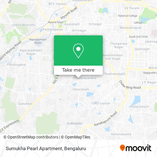 Sumukha Pearl Apartment map