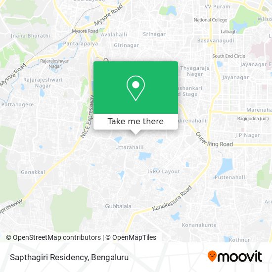 Sapthagiri Residency map