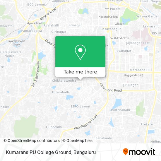 Kumarans PU College Ground map