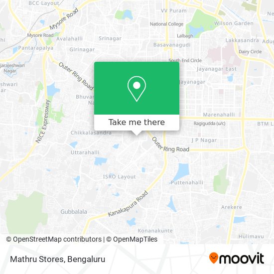 Mathru Stores map