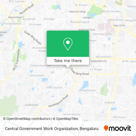 Central Government Work Organization map