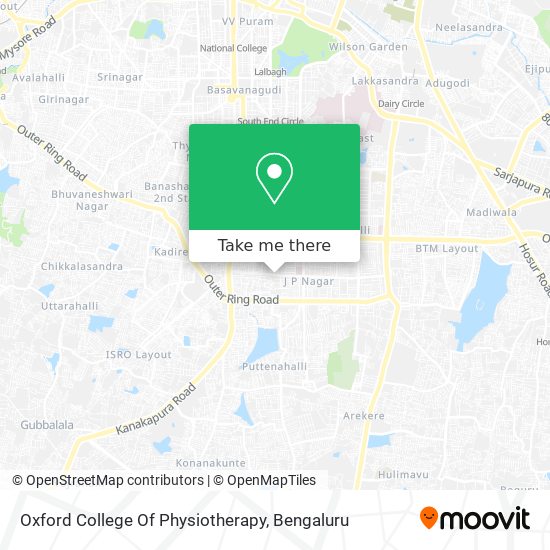 Oxford College Of Physiotherapy map