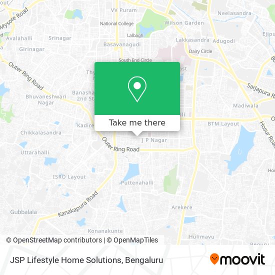 JSP Lifestyle Home Solutions map