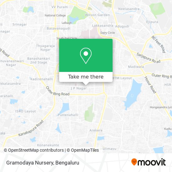 Gramodaya Nursery map