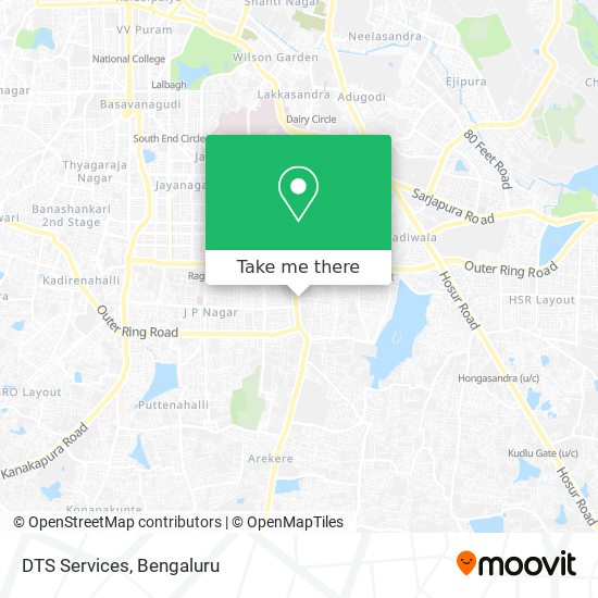 DTS Services map