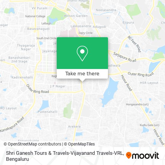 Shri Ganesh Tours & Travels-Vijayanand Travels-VRL map