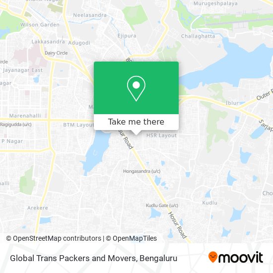 Global Trans Packers and Movers map