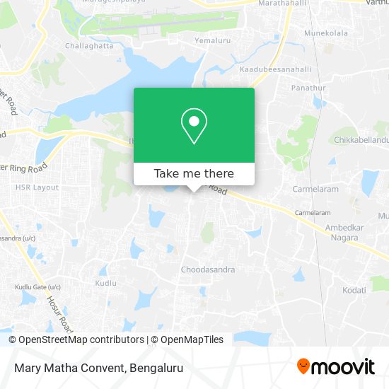 Mary Matha Convent map