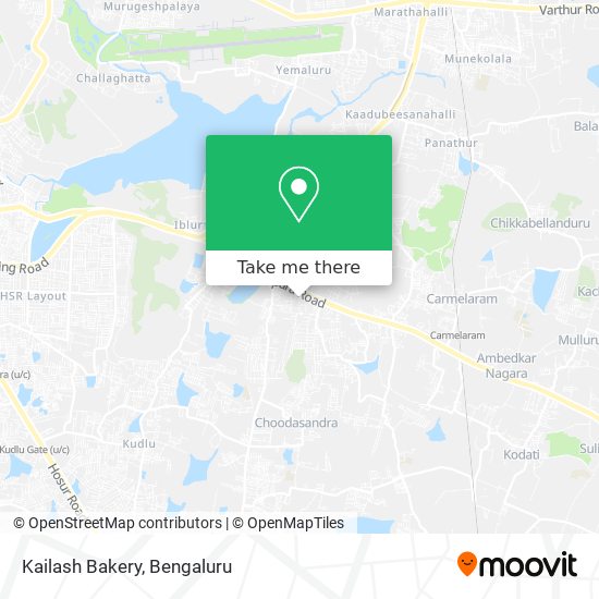 Kailash Bakery map