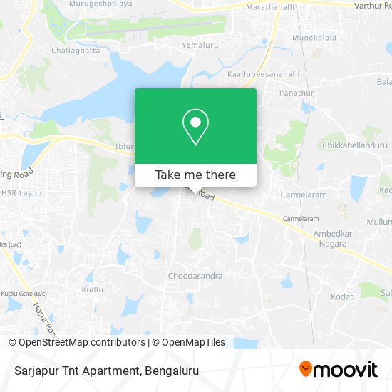 Sarjapur Tnt Apartment map