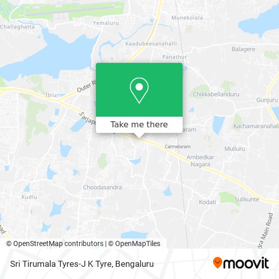 Sri Tirumala Tyres-J K Tyre map