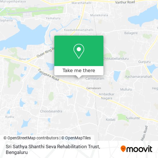 Sri Sathya Shanthi Seva Rehabilitation Trust map