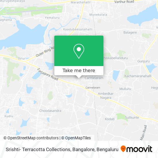 Srishti- Terracotta Collections, Bangalore map