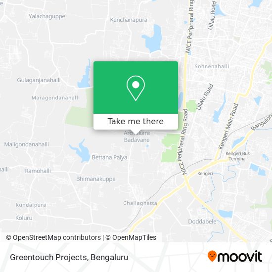 Greentouch Projects map