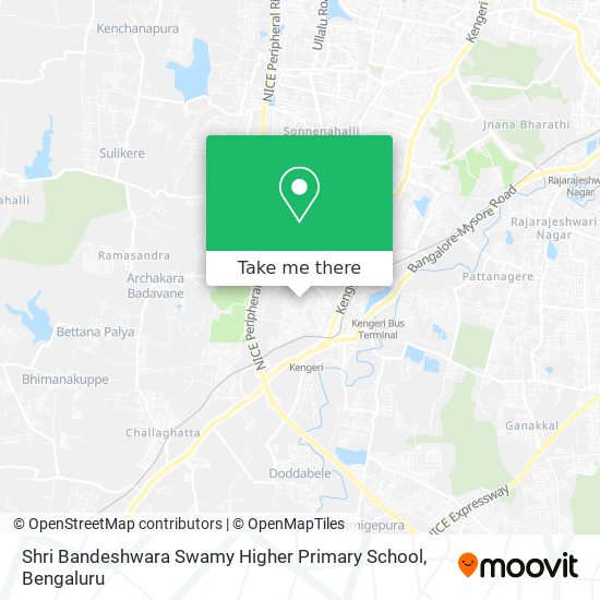 Shri Bandeshwara Swamy Higher Primary School map