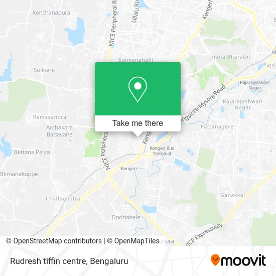 Rudresh tiffin centre map