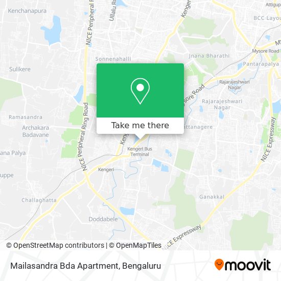 Mailasandra Bda Apartment map