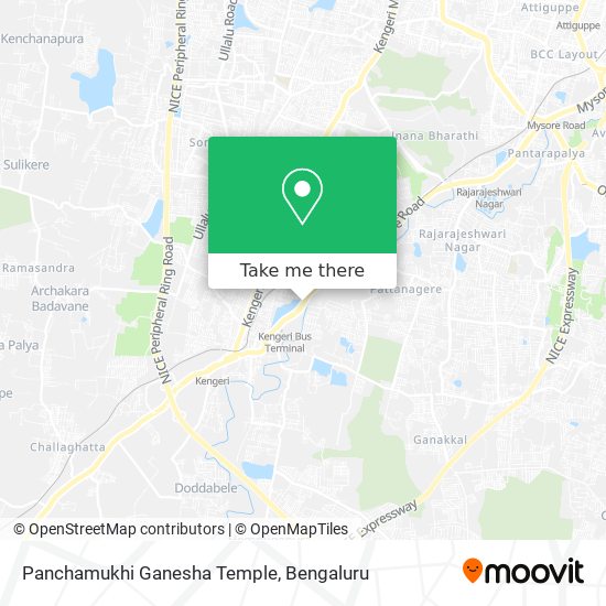 Panchamukhi Ganesha Temple map