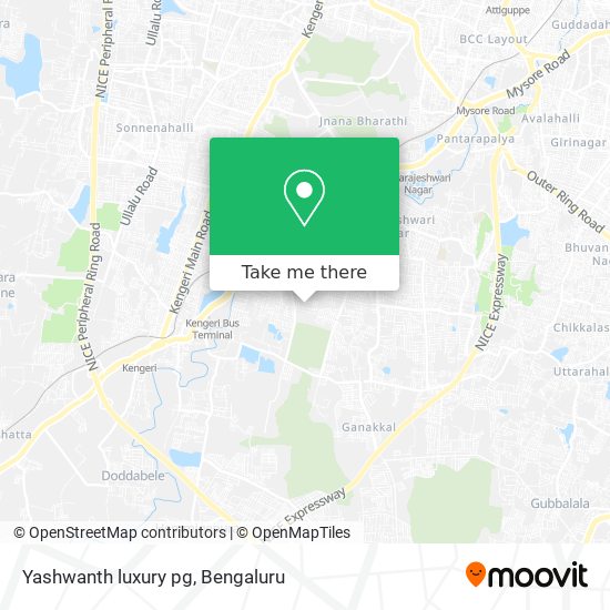 Yashwanth luxury pg map