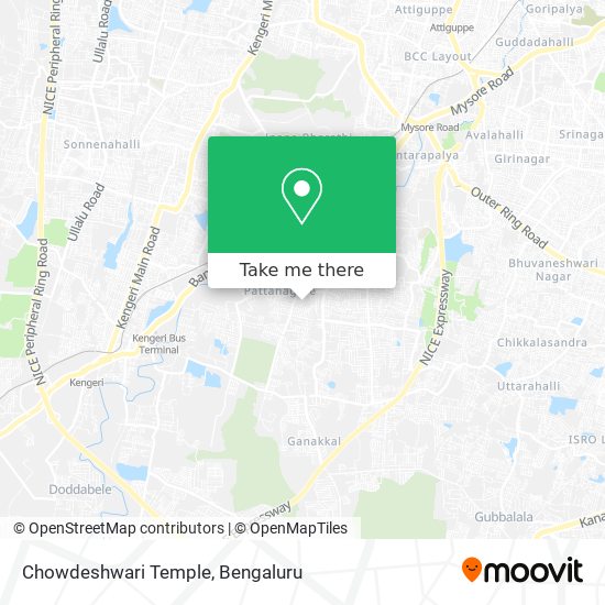 Chowdeshwari Temple map