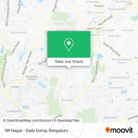 RR Nagar - Daily Dump map