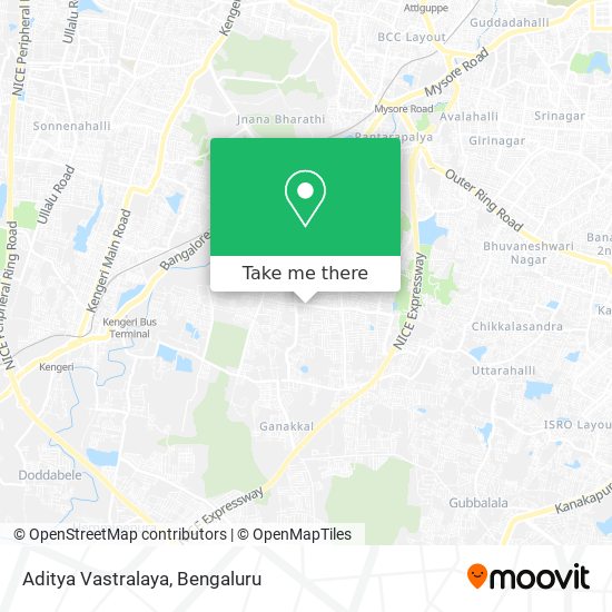 Aditya Vastralaya map