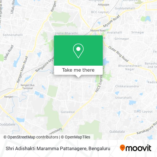 Shri Adishakti Maramma Pattanagere map