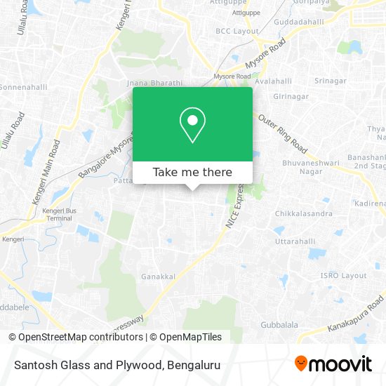 Santosh Glass and Plywood map
