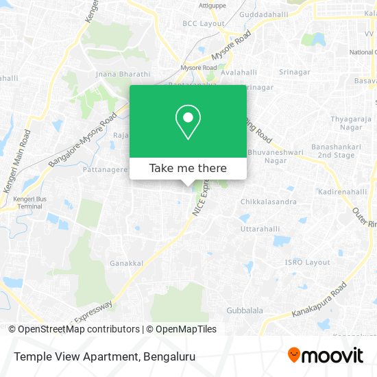 Temple View Apartment map