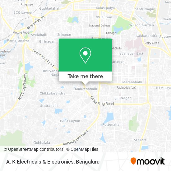 A. K Electricals & Electronics map