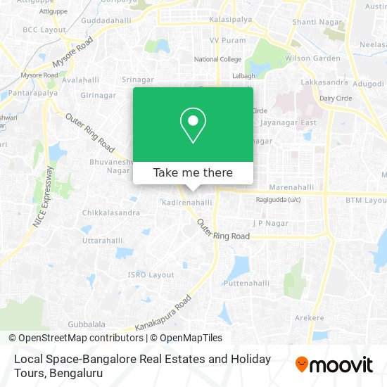 Local Space-Bangalore Real Estates and Holiday Tours map